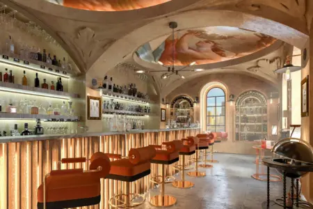Bar and restaurant interior design project by Nouschin Dorn