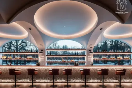 Bar and restaurant interior design project by Nouschin Dorn
