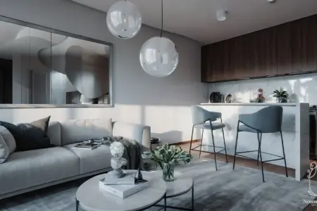 Apartment interior design project in Vienna by Nouschin Dorn